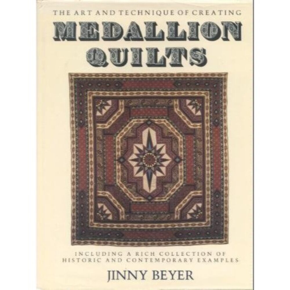 The Art Techniques Creating Medallion Quilts Book Patterns Jinny Beyer Hardbound